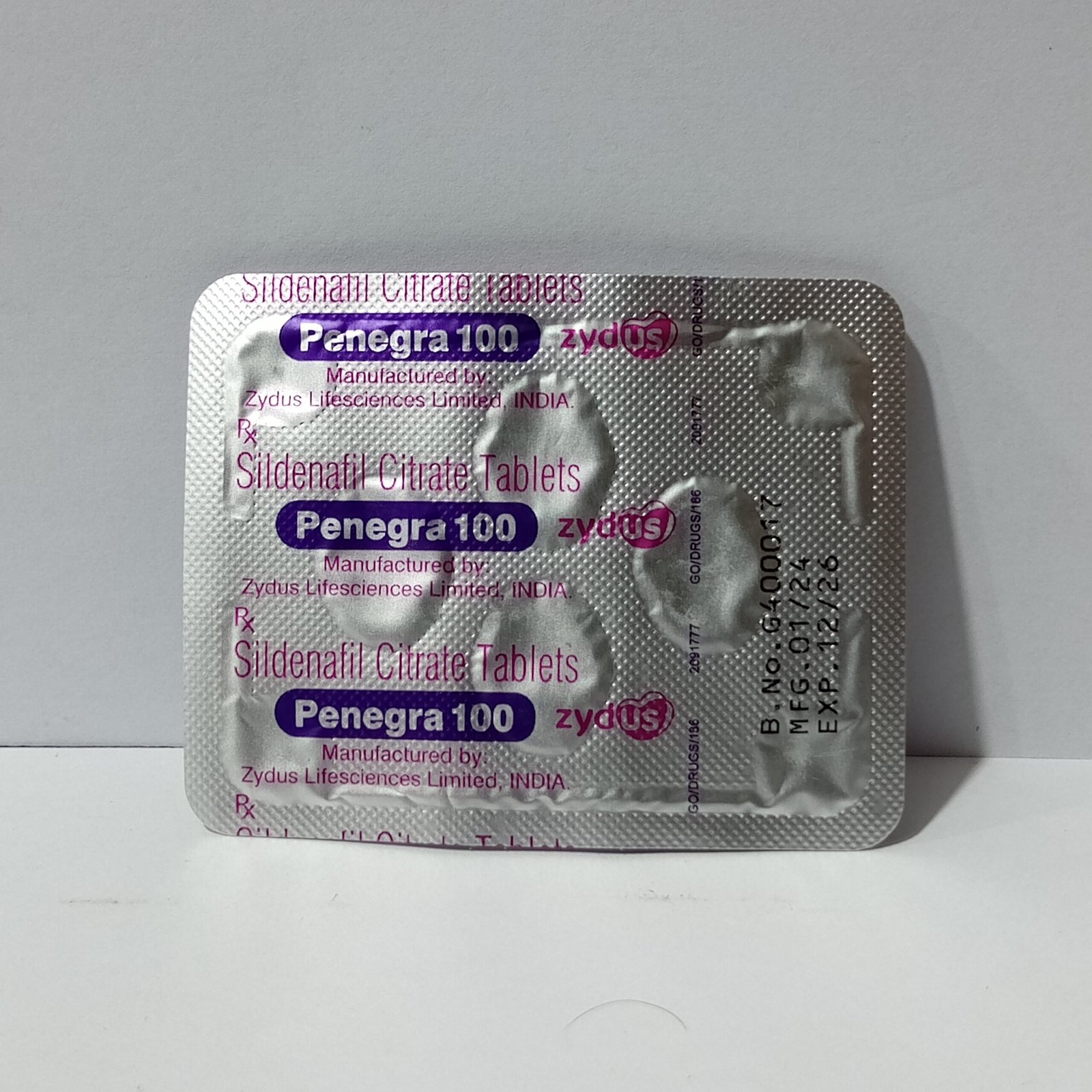 Penegra Zydus Tablet 100mg - Image 2