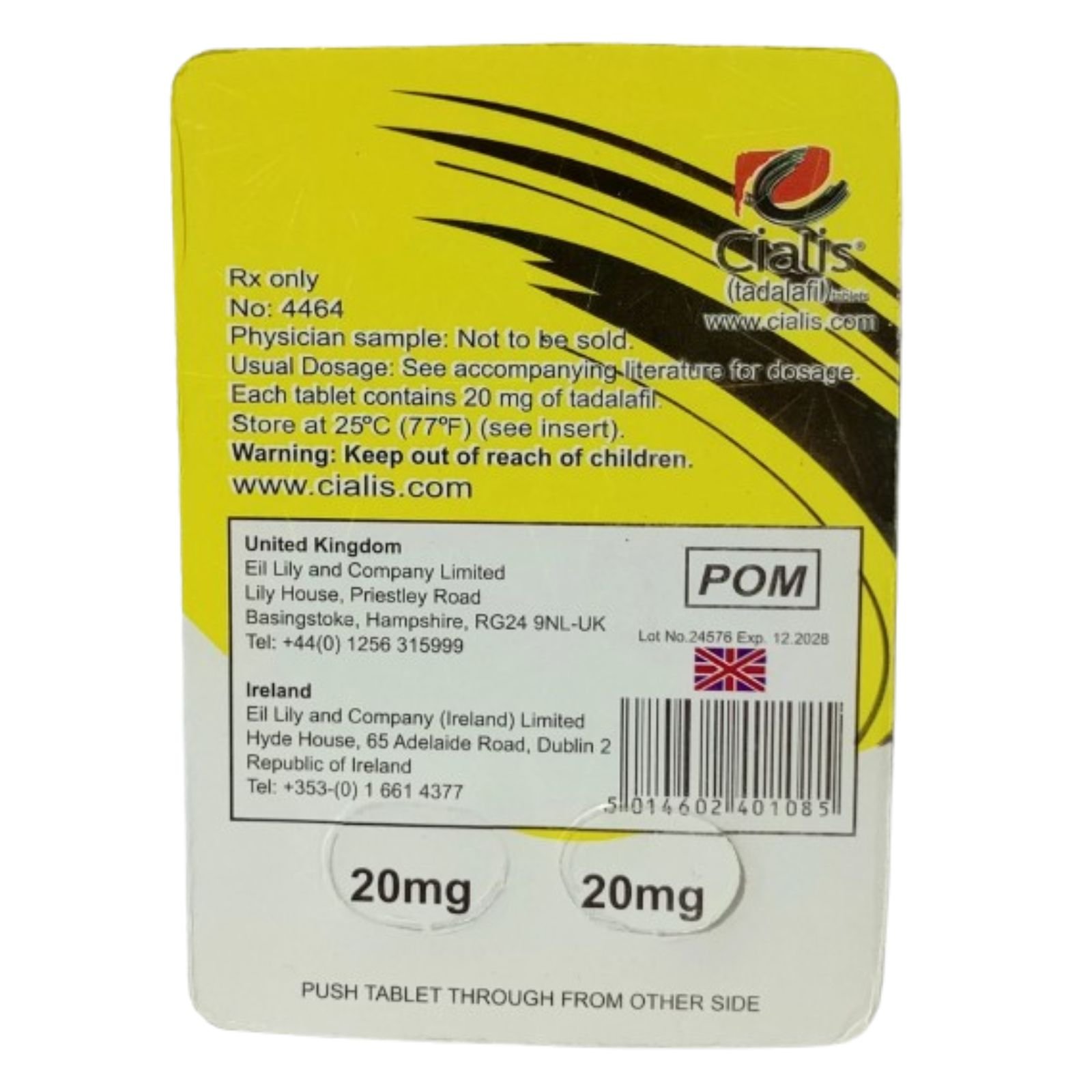 Cialis Tablet Tadalafil 2s - Image 2
